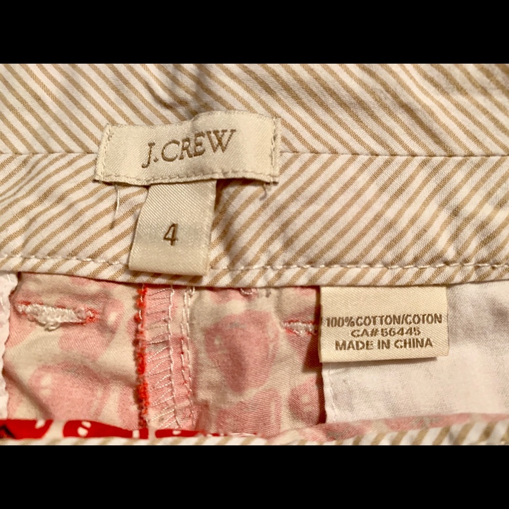 J.Crew Apple print cotton shorts, size 4